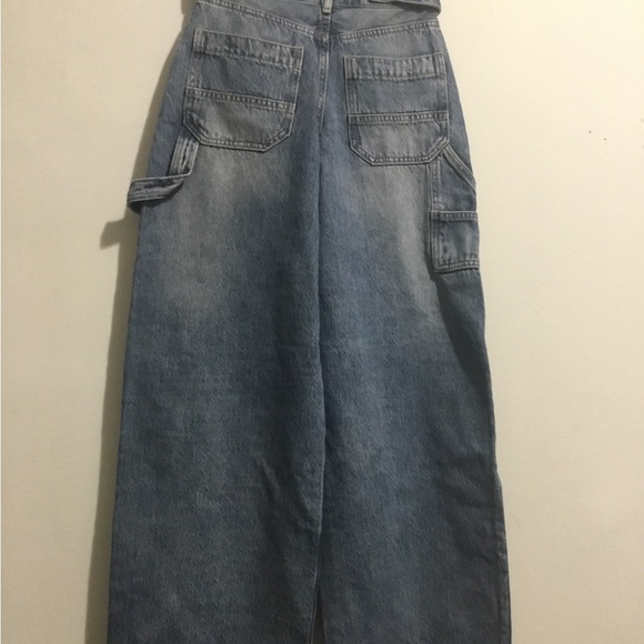 Garage Blue Flare Wide Leg Jeans - Picture 3 of 8
